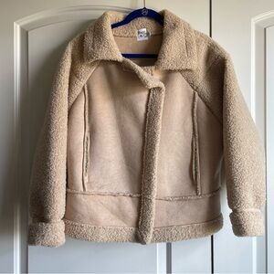 Princess Polly Cream Teddy Jacket